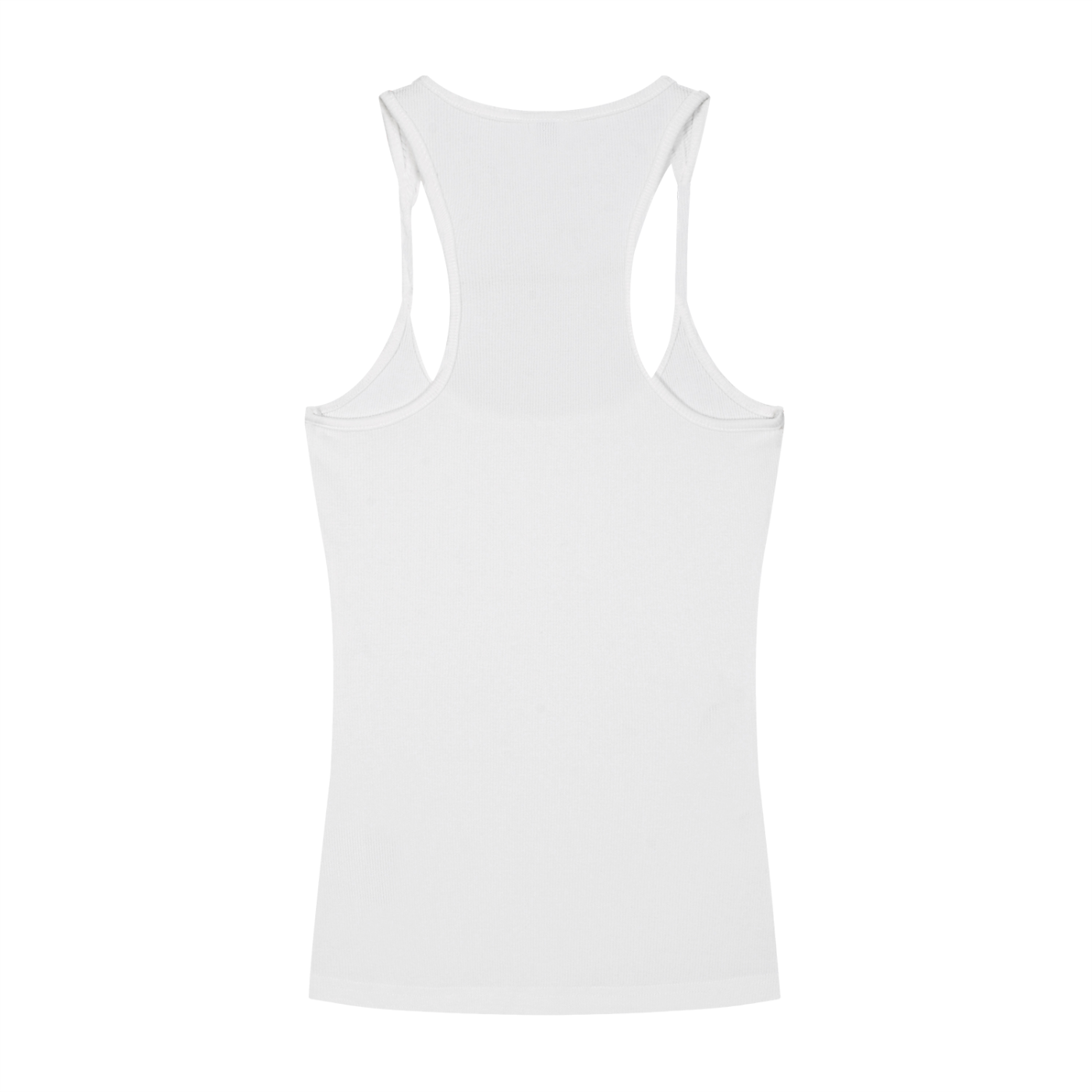 1186 Gold Slim Fit Ribbed Racerback Tank Top