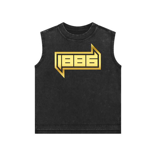 1886 Gold Snow Washed Kids' Tank Top