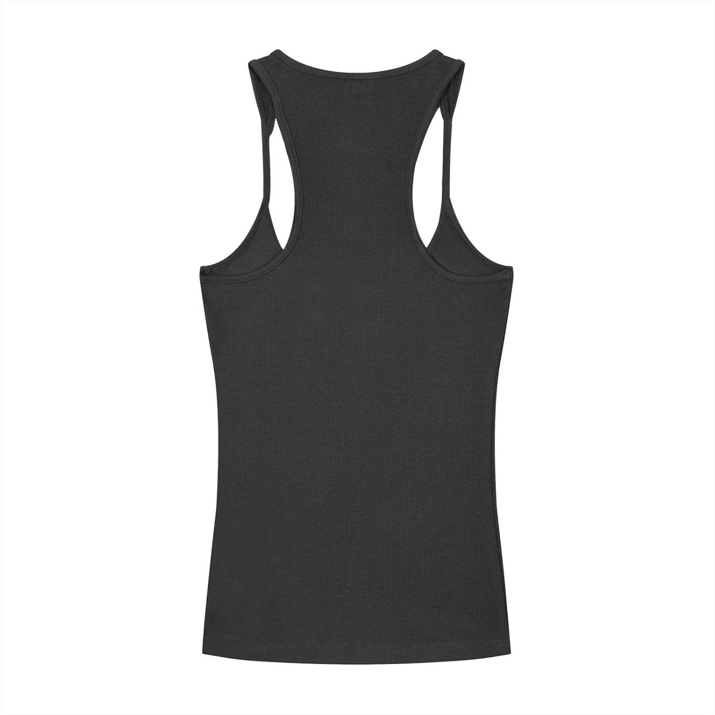 1186 Gold Slim Fit Ribbed Racerback Tank Top