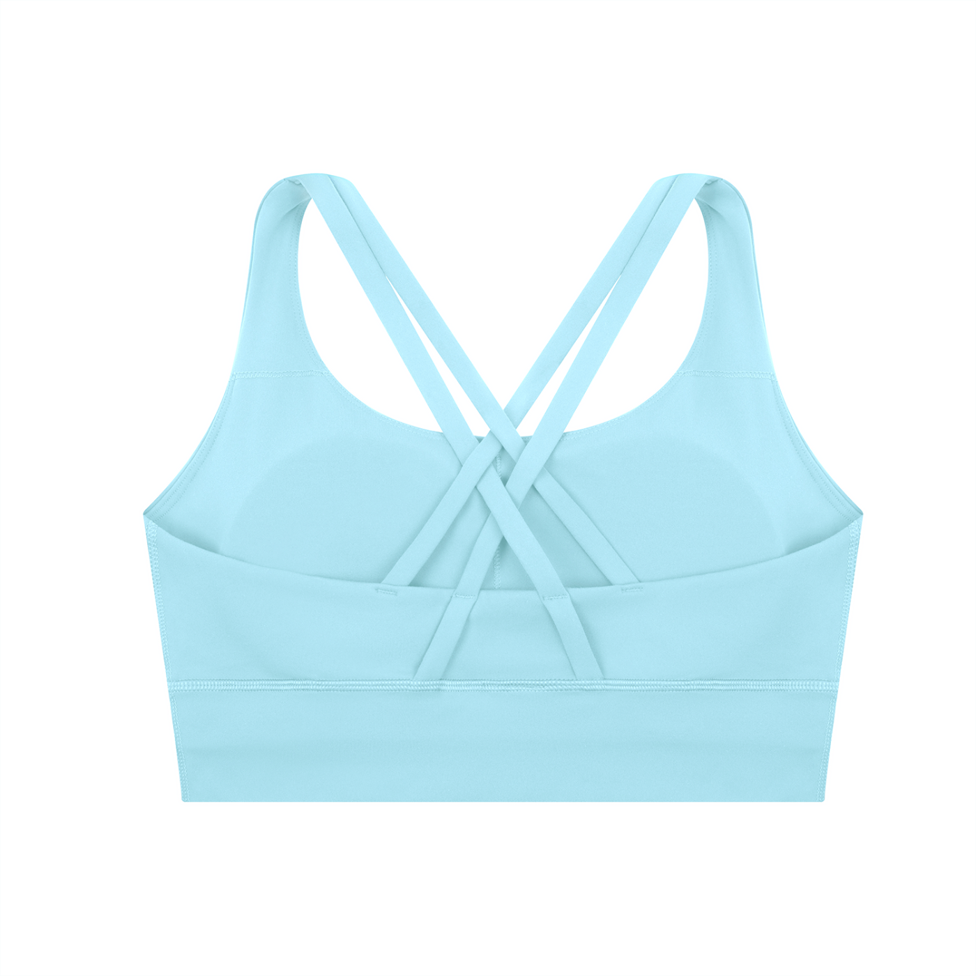 1886 Silver Strappy Criss-Cross Sports Bra