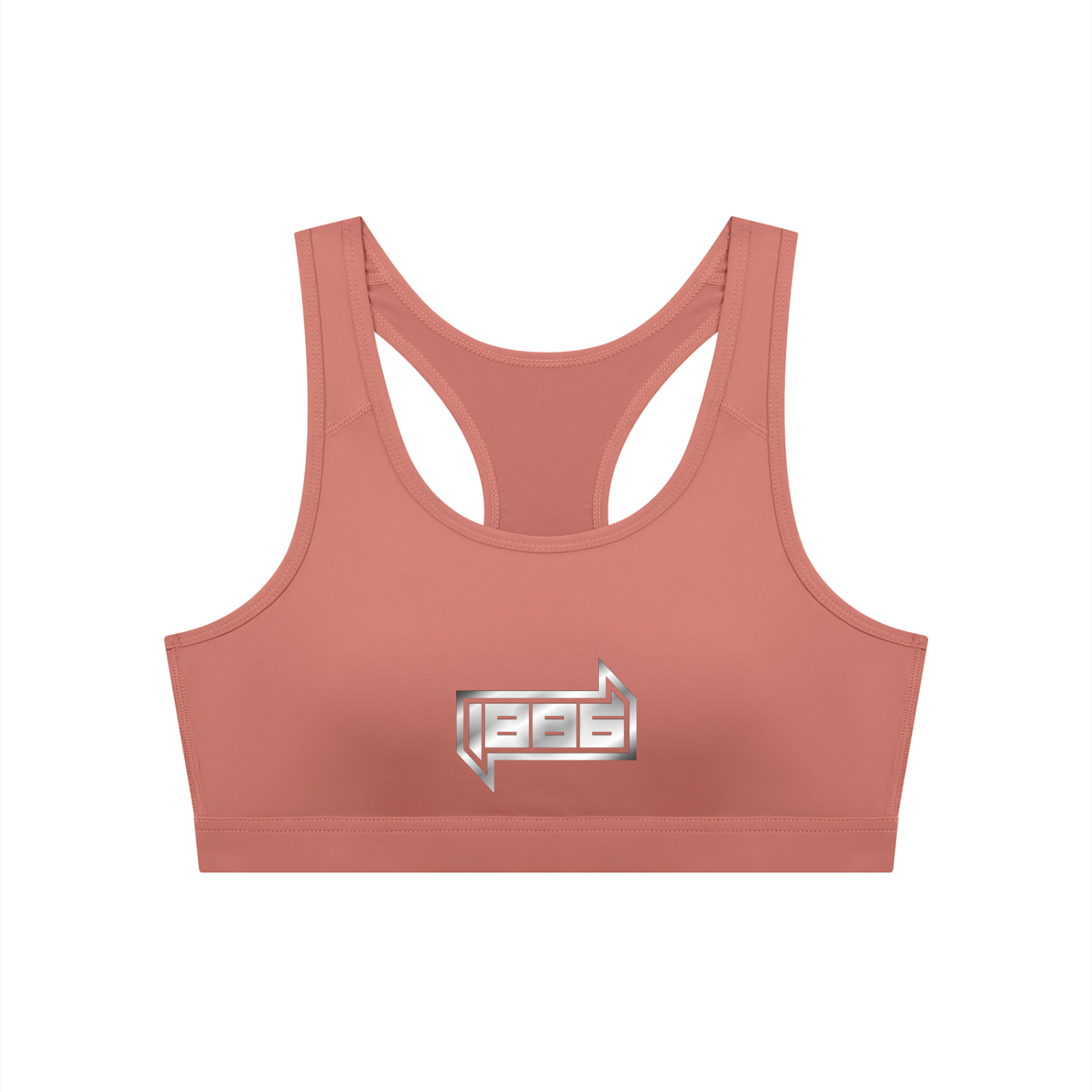 1886 Silver Women's Cropped Sports Bra