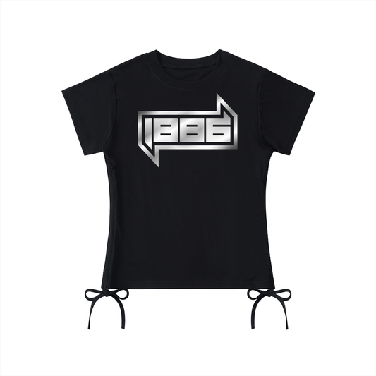 1886 Silver Womens Drawstring T-Shirt