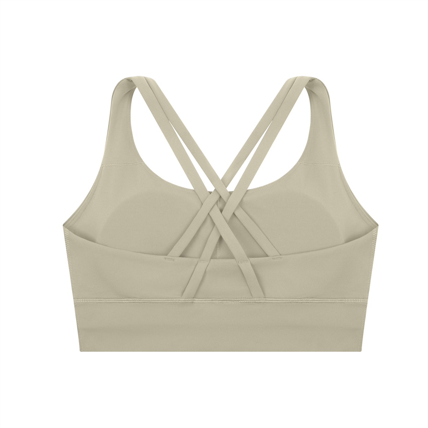 1886 Silver Strappy Criss-Cross Sports Bra