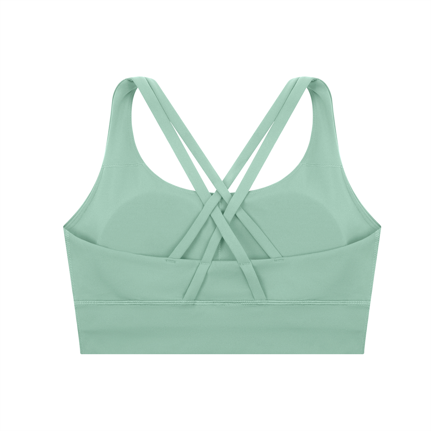 1886 Silver Strappy Criss-Cross Sports Bra