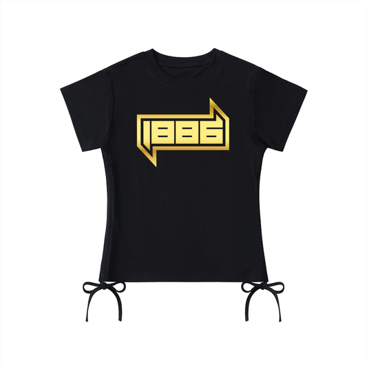 1886 Gold Womens  Drawstring T-Shirt