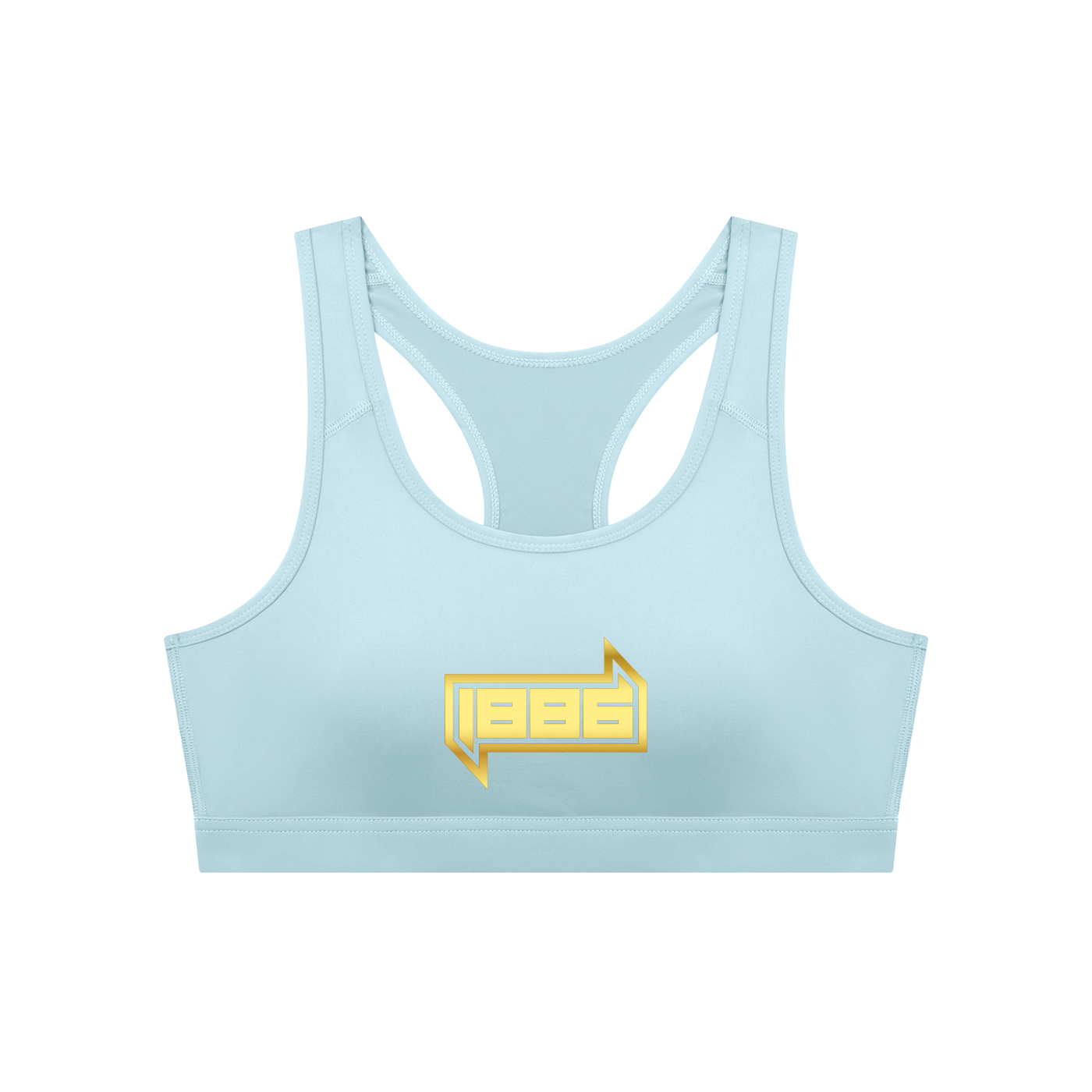 1886 Gold Women's Cropped Sports Bra