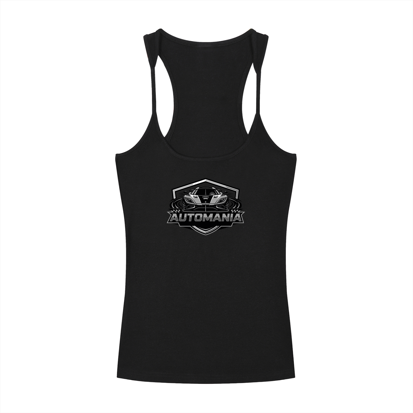 Automania Slim Fit Ribbed Racerback Tank Top