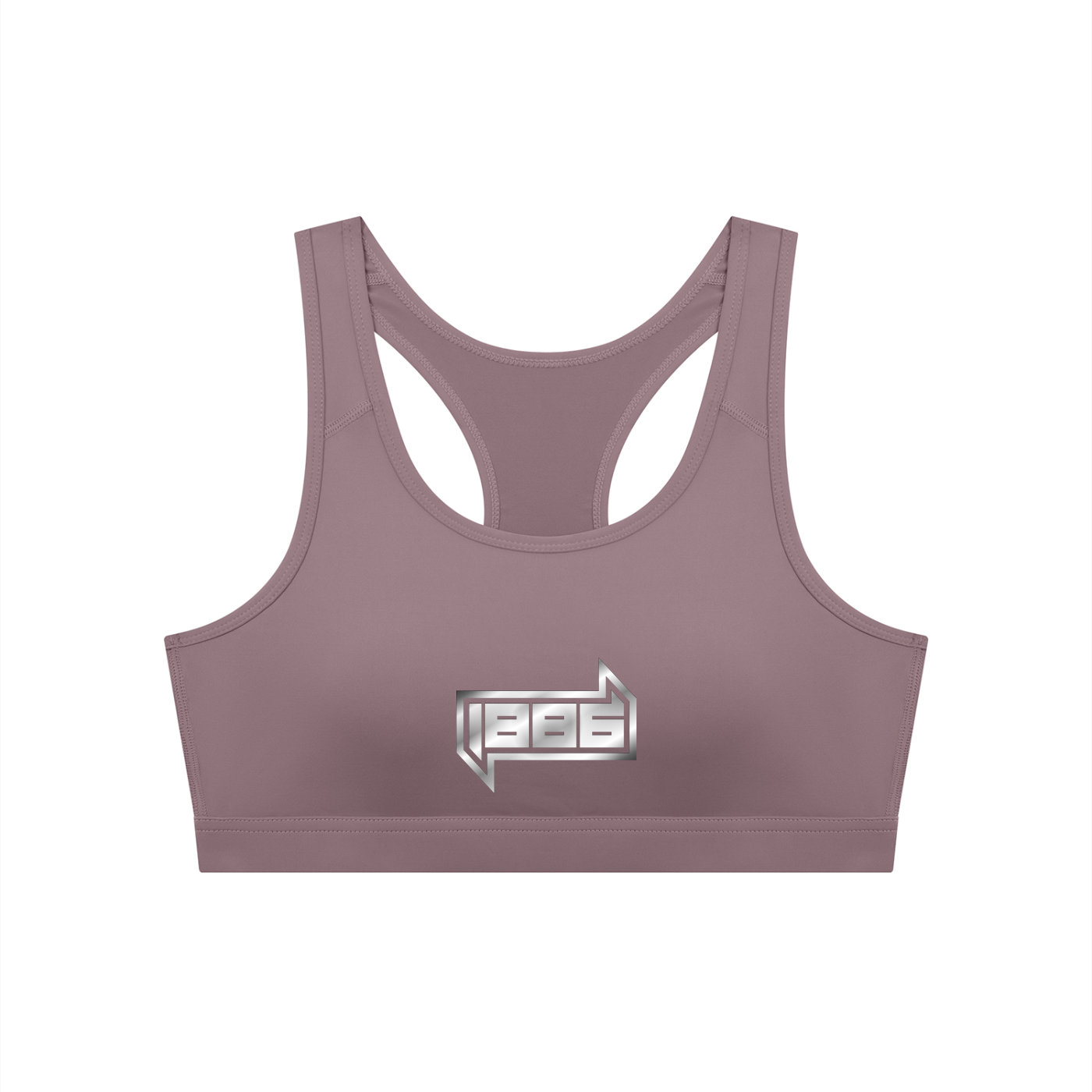 1886 Silver Women's Cropped Sports Bra