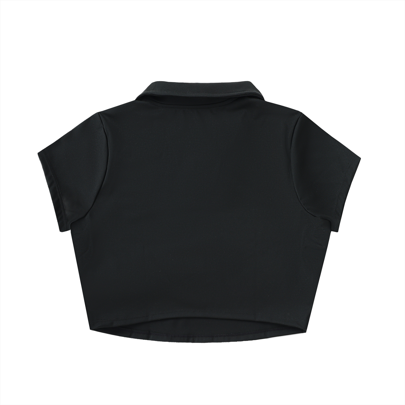 Automania V-Neck Lapel Crop Top